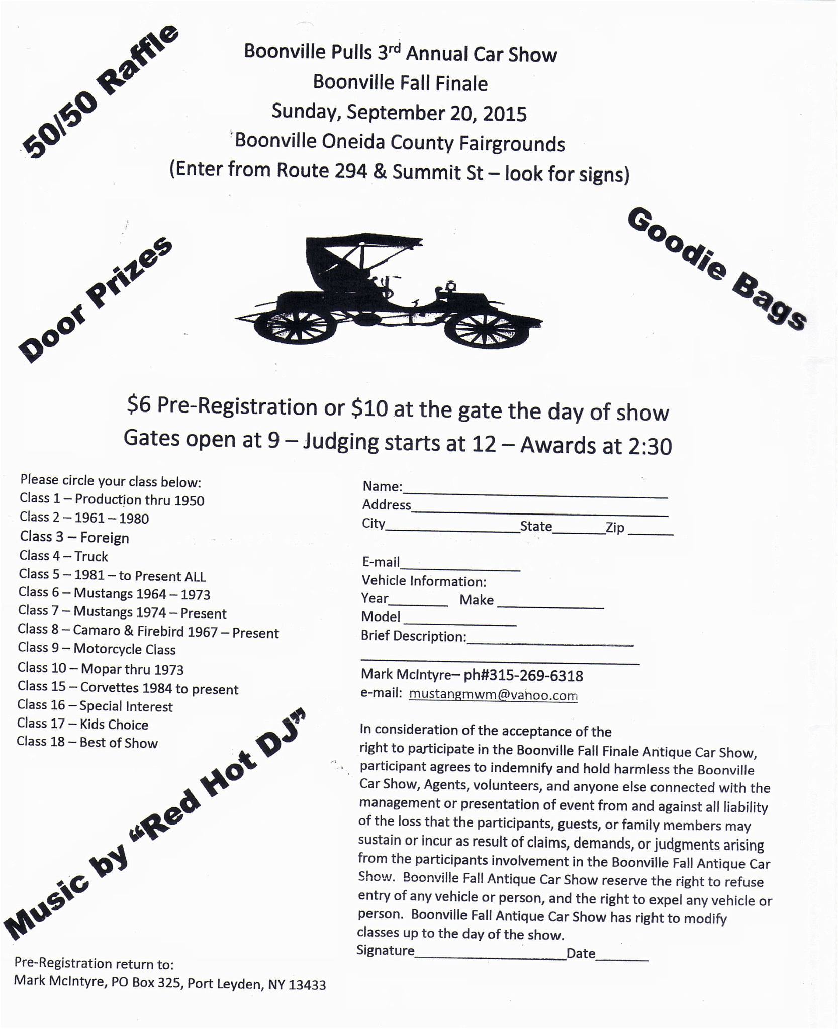 Boonville Pulls 3rd Annual Car Show